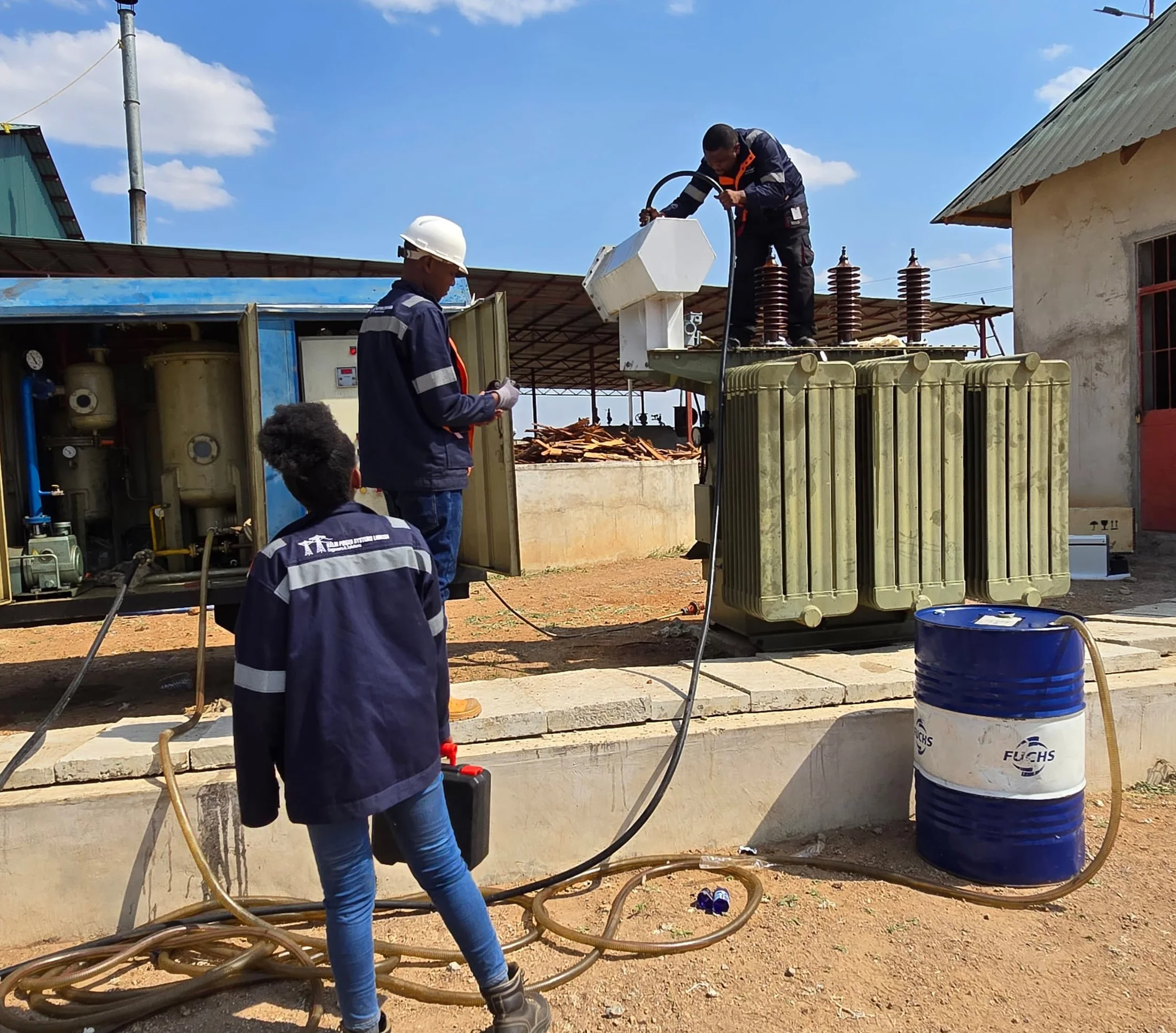 KELM transformer maintenance work